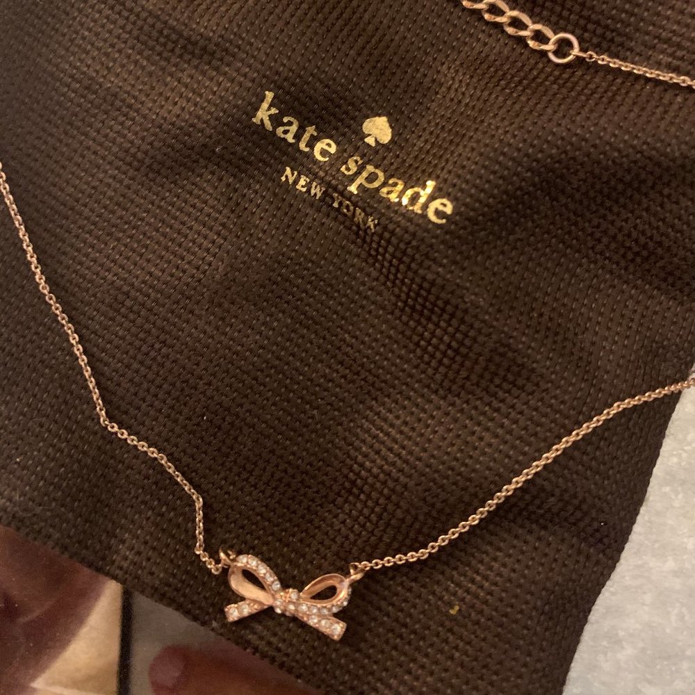 Kate Spade Gold Bow Necklace